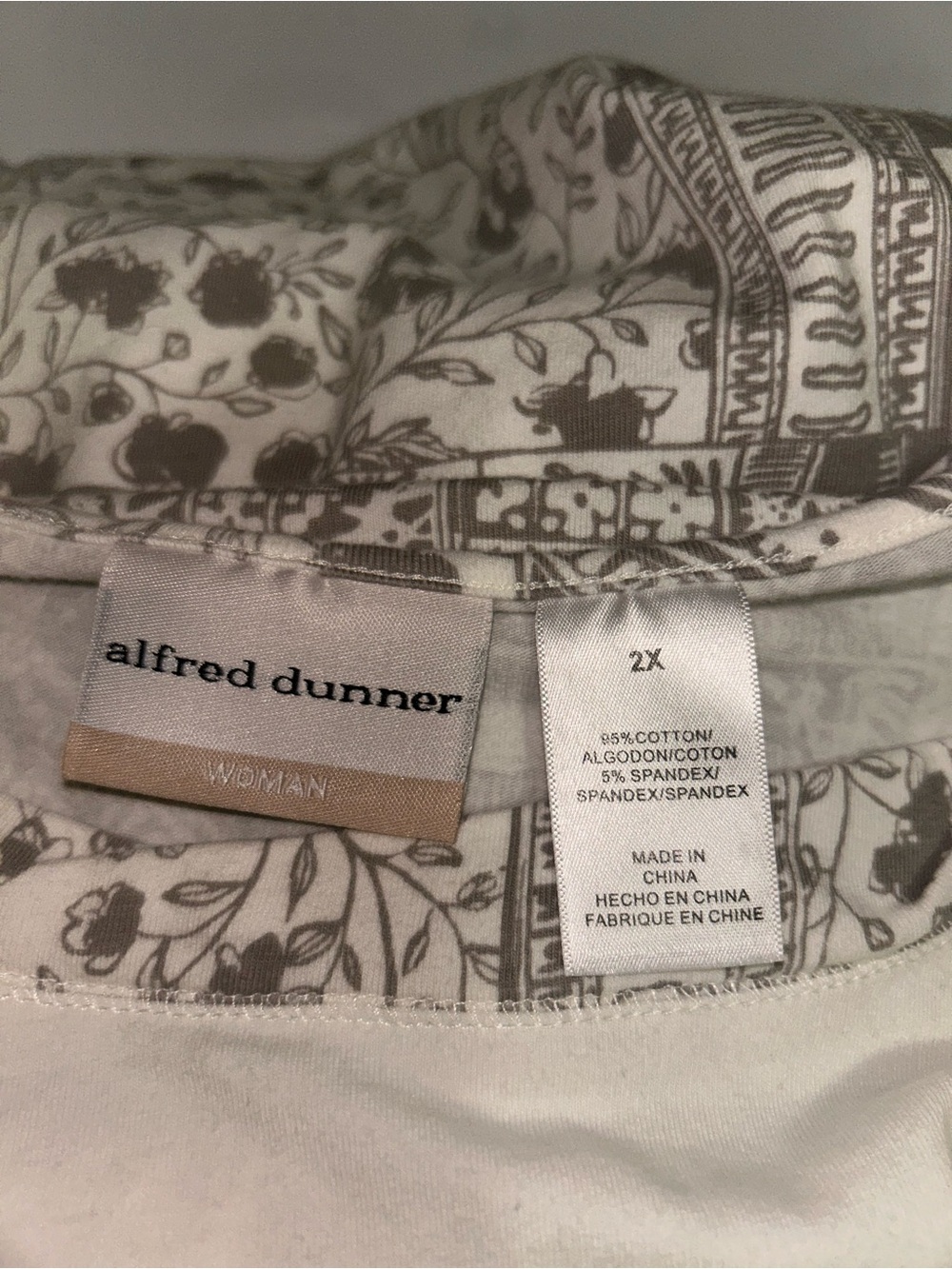 Alfred Dunner women’s 2X top - Picture 4 of 5